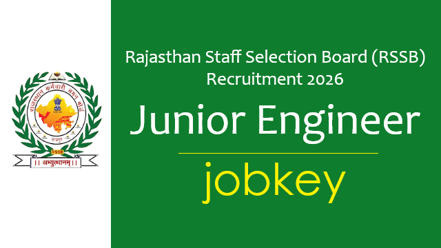 Rajasthan RSSB Junior Engineer Online Form 2026-jobkey